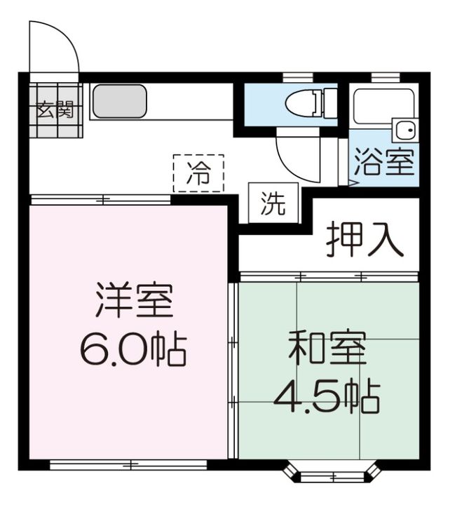 M・Oハイツの間取り