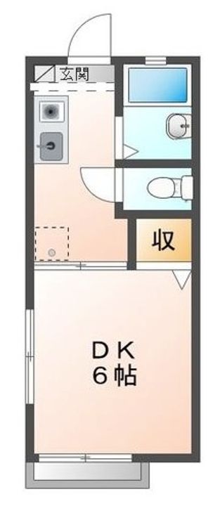 広島県呉市海岸1(アパート)の賃貸物件の間取り