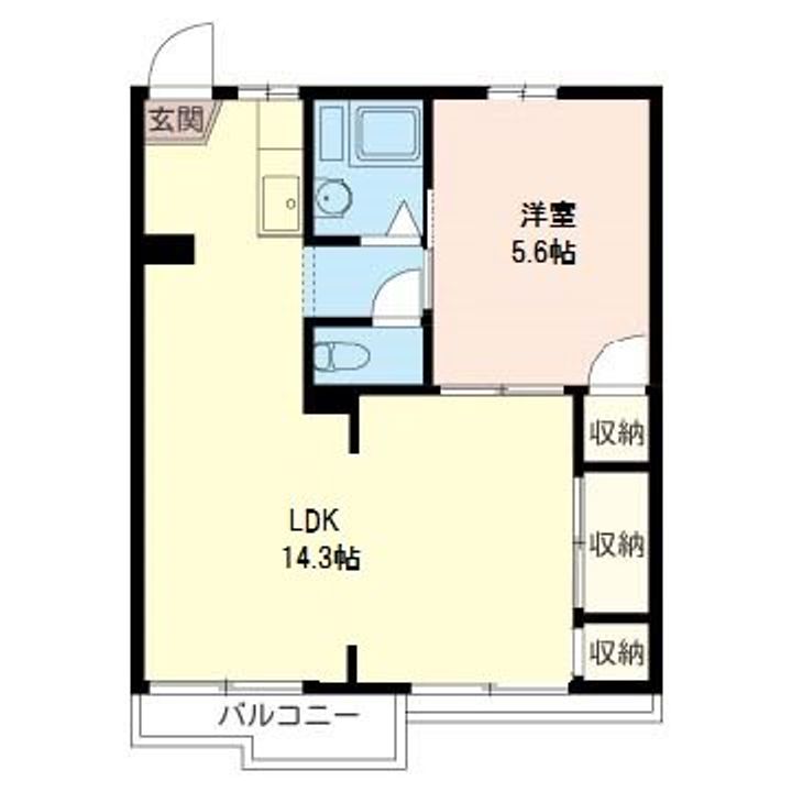 神奈川県伊勢原市神戸(アパート)の賃貸物件の間取り