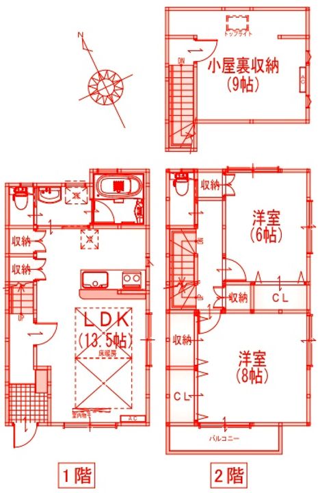 Zi HOUSEの間取り
