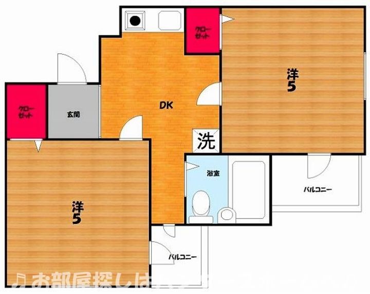 ミングルAP、星ヶ丘二番館の間取り