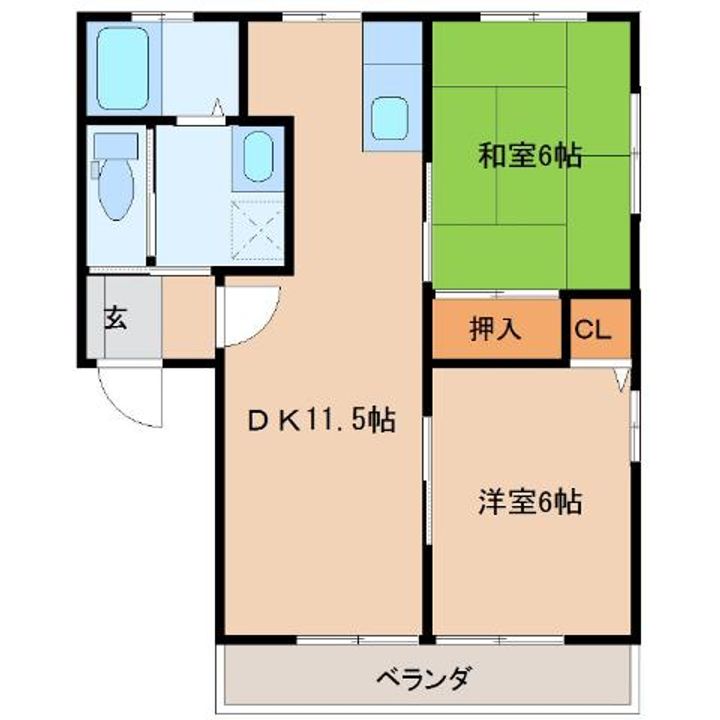 グリーンハウスの間取り