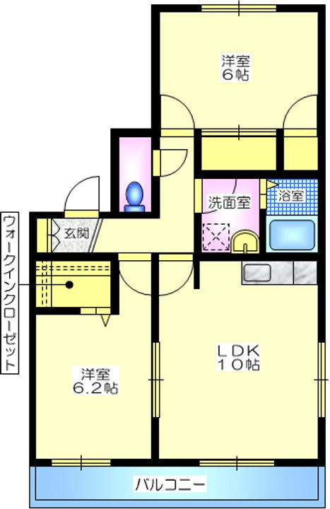 メゾンKの間取り
