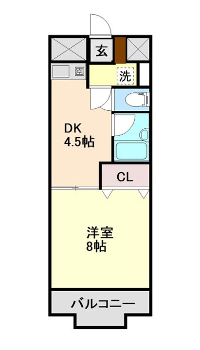 徳島県徳島市川内町金岡(マンション)の賃貸物件の間取り