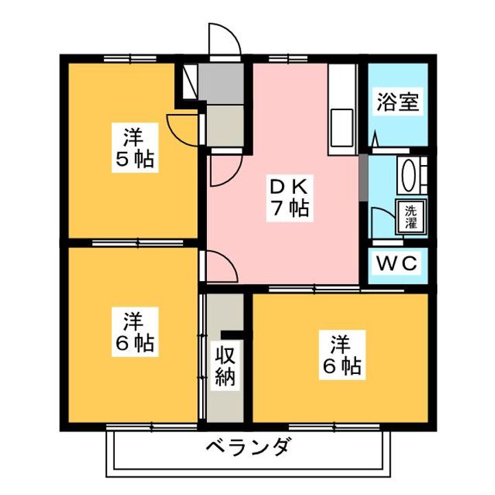 ソシア・エム Aの間取り