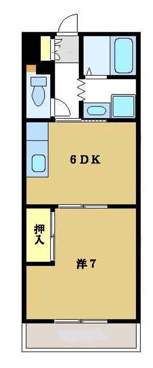 サンヒルズ江良Bの間取り