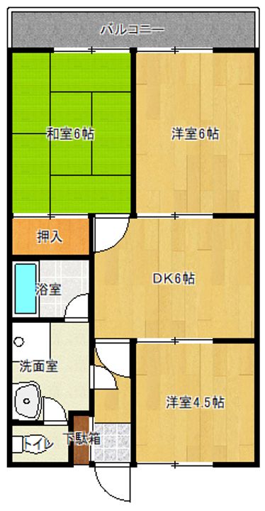 城主ハイツの間取り