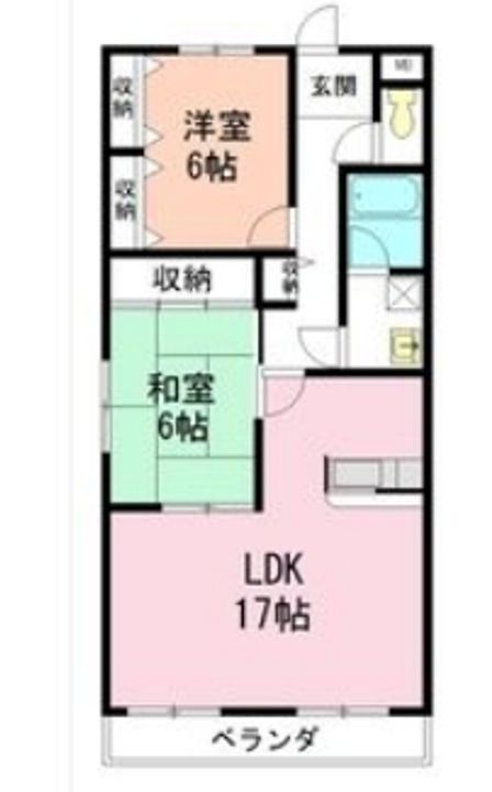 愛知県名古屋市天白区元植田1(マンション)の賃貸物件の間取り