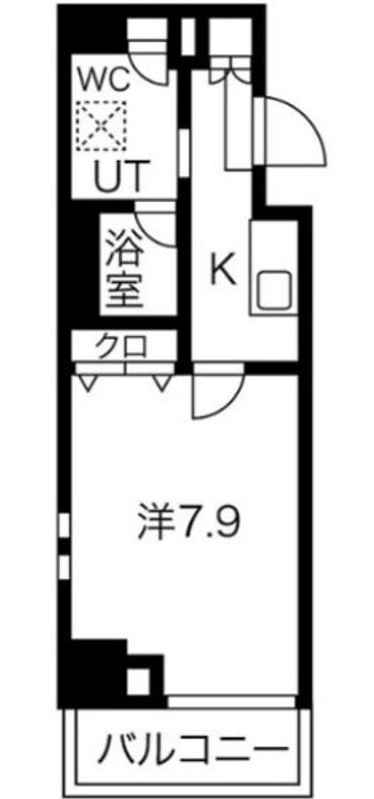 神奈川県川崎市中原区市ノ坪(マンション)の賃貸物件の間取り