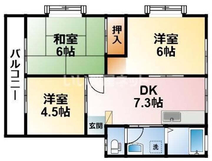 東部台グリーンハイムの間取り