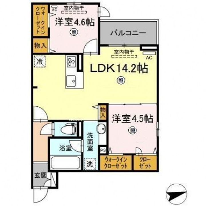 TORISIA庚午中の間取り