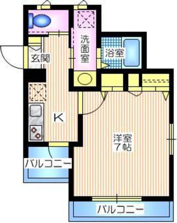 神奈川県横浜市南区南太田4(マンション)の賃貸物件の間取り