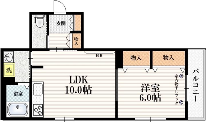 東京都北区志茂1(マンション)の賃貸物件の間取り