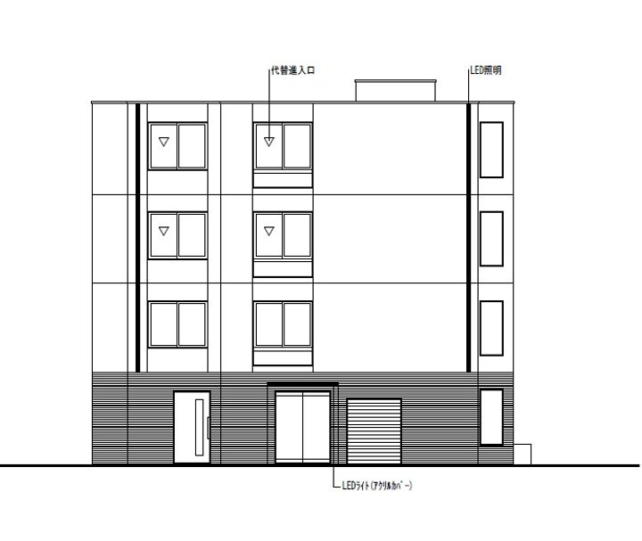 (仮称)二十四軒3-5 新築MS A棟の外観