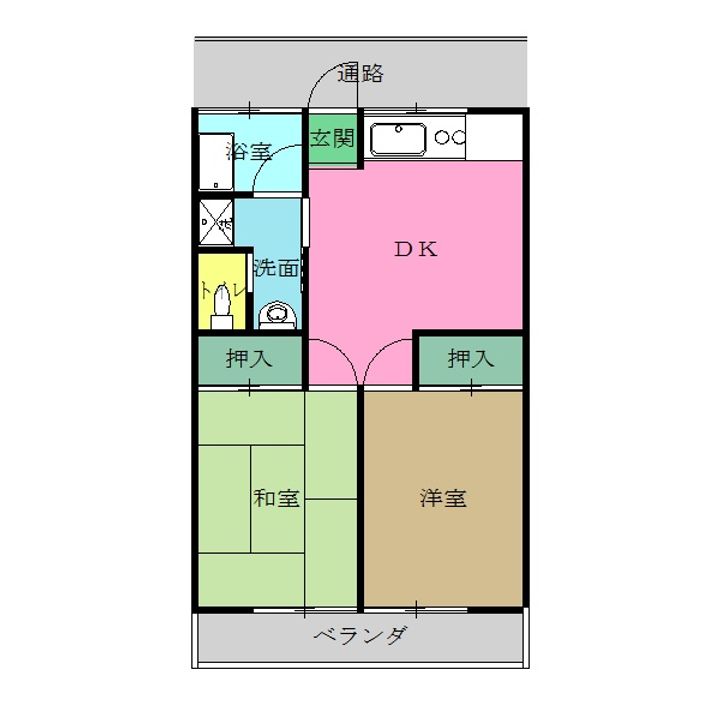 けやきハイツの間取り