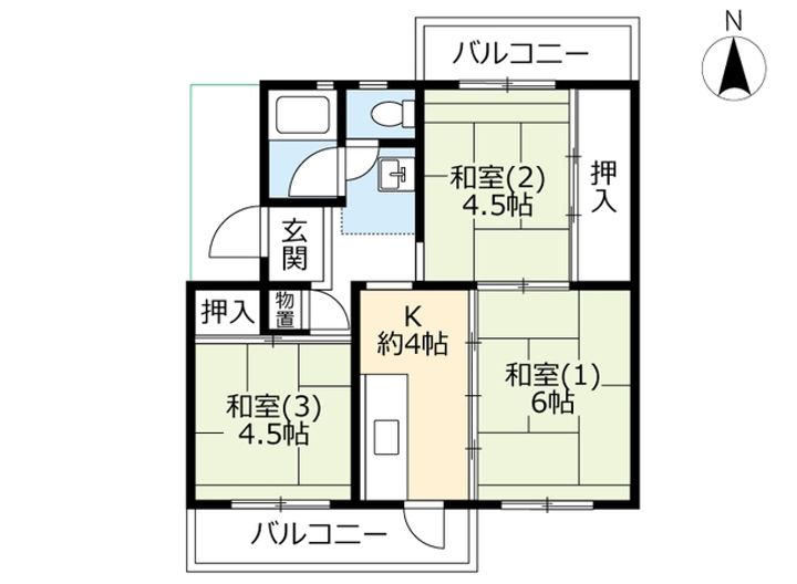 UR落合の間取り