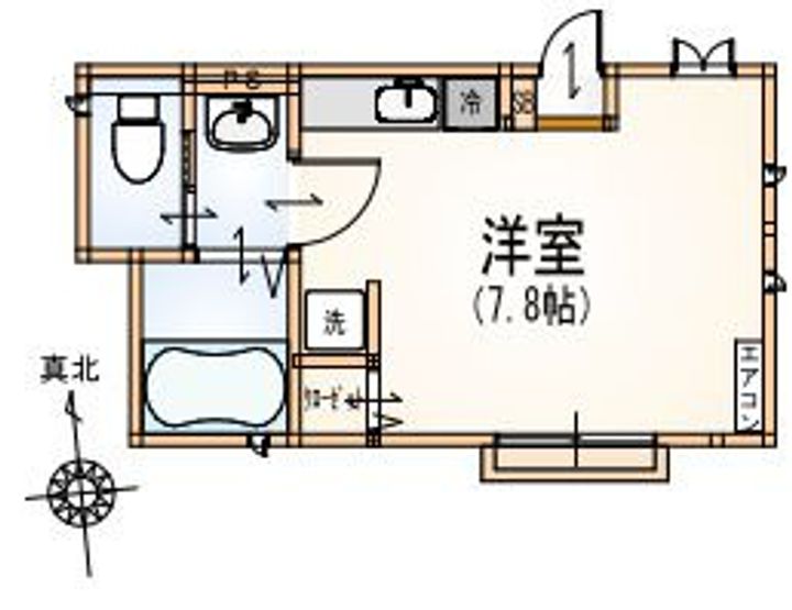 東京都杉並区高円寺北3(アパート)の賃貸物件の間取り