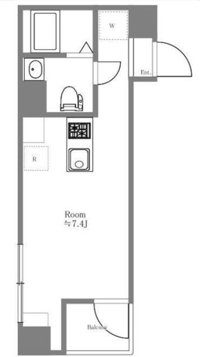東京都台東区千束2(マンション)の賃貸物件の間取り