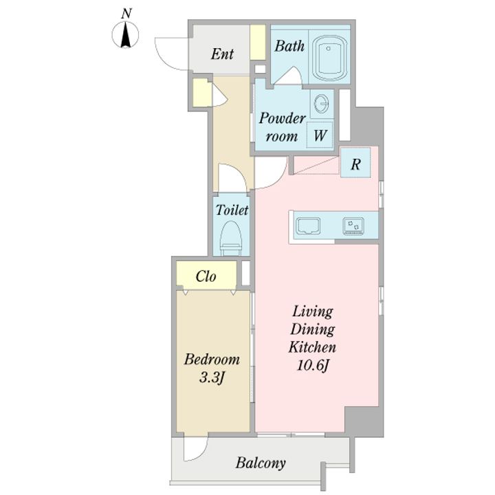 リッシュ池袋の間取り