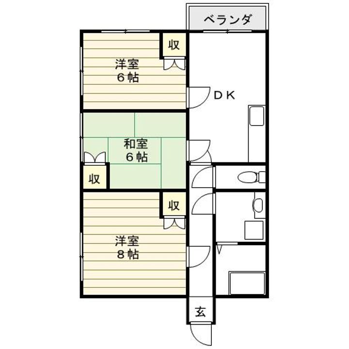 第3寿ハイツの間取り
