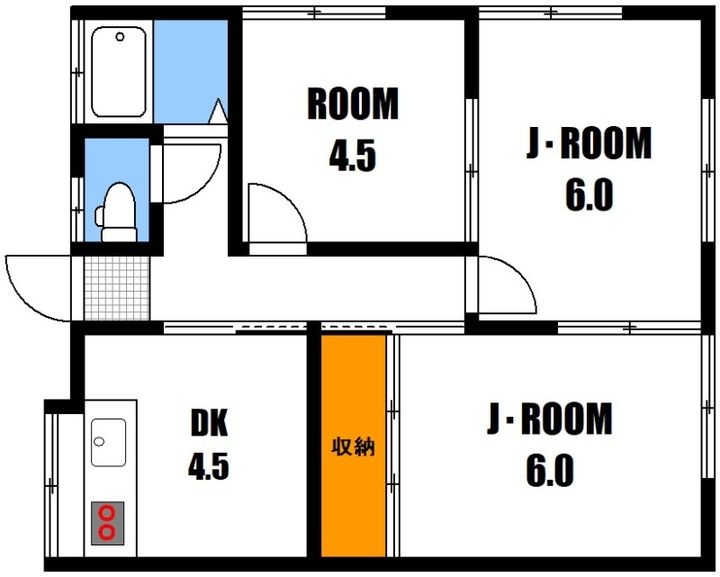 広島県広島市安佐南区東野2(アパート)の賃貸物件の間取り