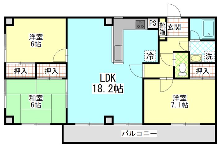 U’s Flatの間取り