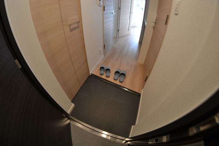 プレサンス玉造駅前ルージュの玄関