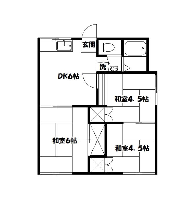 コーポふじの間取り