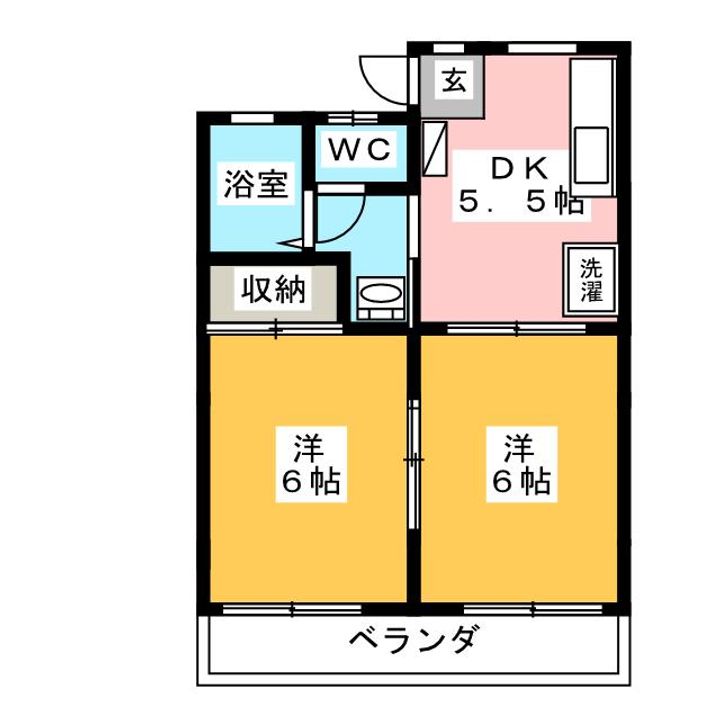 ラフォーレ所沢Aの間取り