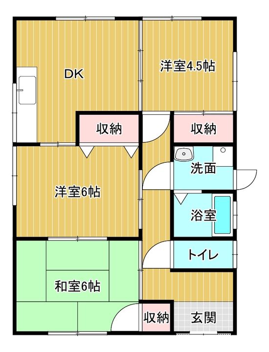 愛媛県新居浜市船木(一戸建)の賃貸物件の間取り
