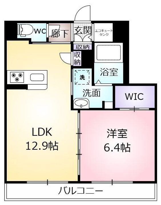 Residencia Luce Regalo Florの間取り