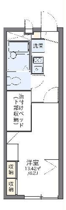 レオパレスNAGAKURAの間取り
