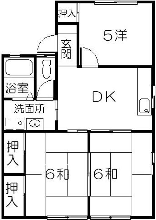 パークハイツミッキーB棟の間取り