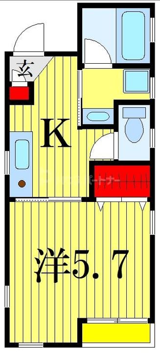 カーサ市川南の間取り
