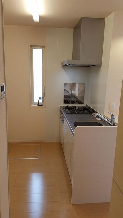 新潟県新潟市中央区親松の賃貸アパートのキッチン