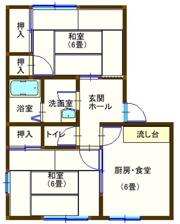 ラフォーレ常見3の間取り