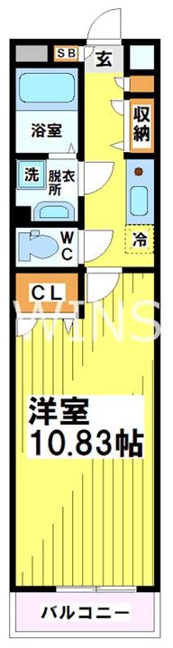 福岡県福岡市博多区博多駅前3(マンション)の賃貸物件の間取り