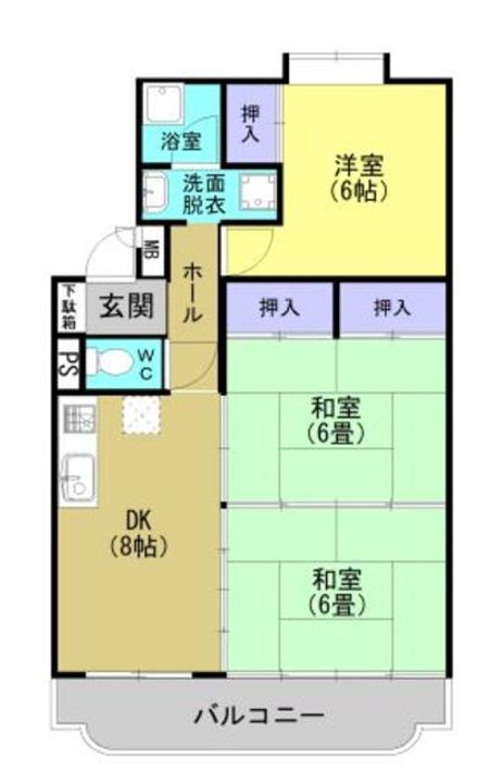 ハイツ飯田の間取り