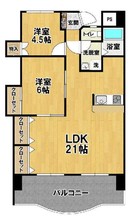 ロイヤルコーポヨコタの間取り