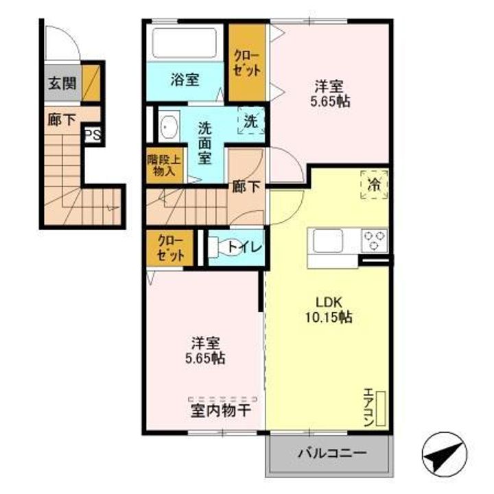 千葉県茂原市小林(アパート)の賃貸物件の間取り