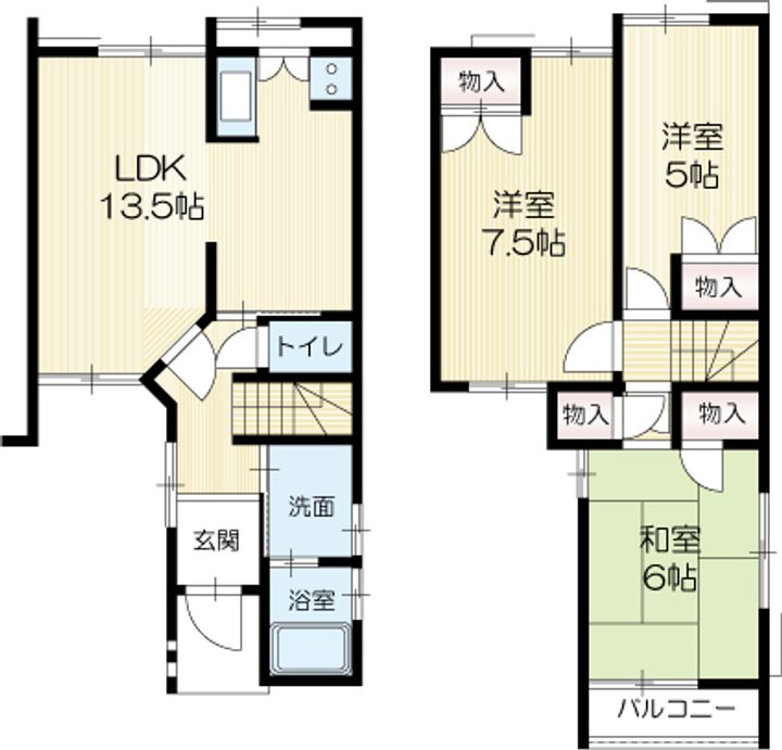 兵庫県加古郡播磨町南野添1(一戸建)の賃貸物件の間取り