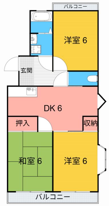 パークヒルズささめの間取り