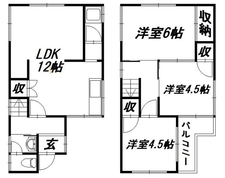 静岡県浜松市中央区西伊場町(一戸建)の賃貸物件の間取り