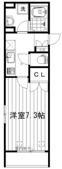 グランディール千鳥の間取り