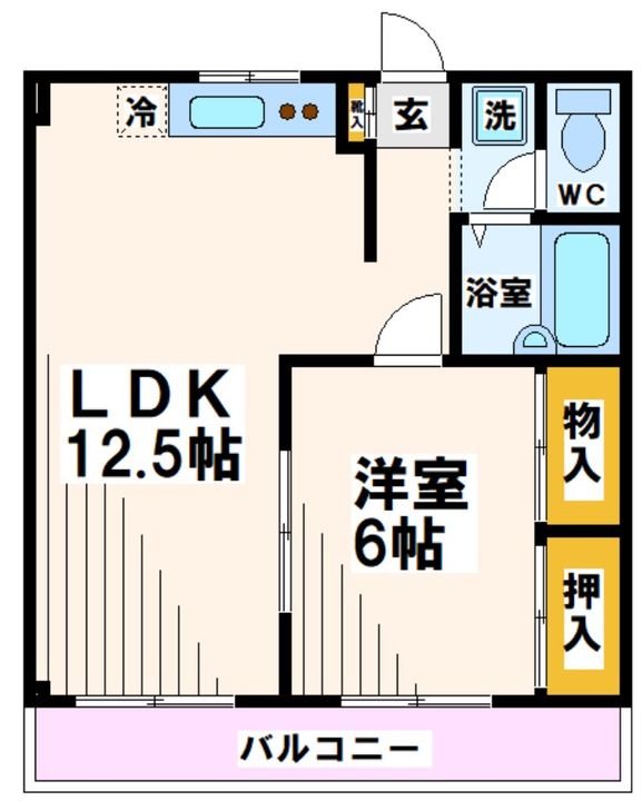 東京都府中市清水が丘1(マンション)の賃貸物件の間取り