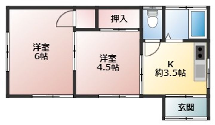 神奈川県横須賀市太田和2(一戸建)の賃貸物件の間取り