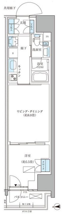 東京都品川区東品川3(マンション)の賃貸物件の間取り