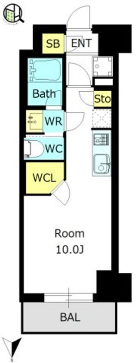 愛知県名古屋市中区松原2(マンション)の賃貸物件の間取り