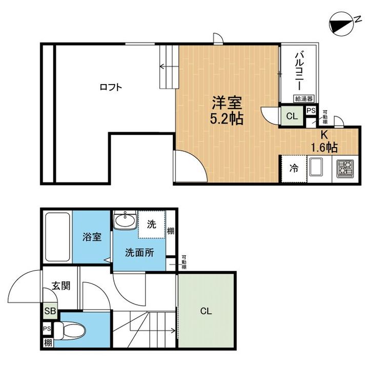 CB近見レーベンの間取り