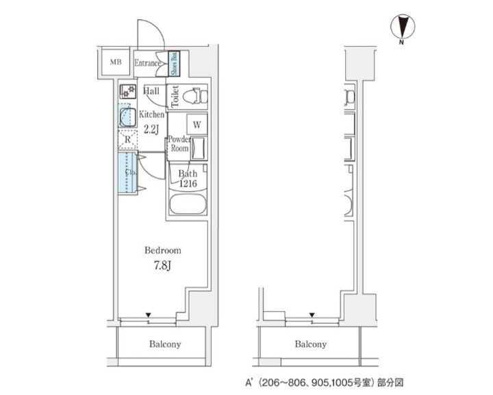 東京都練馬区豊玉北5(マンション)の賃貸物件の間取り
